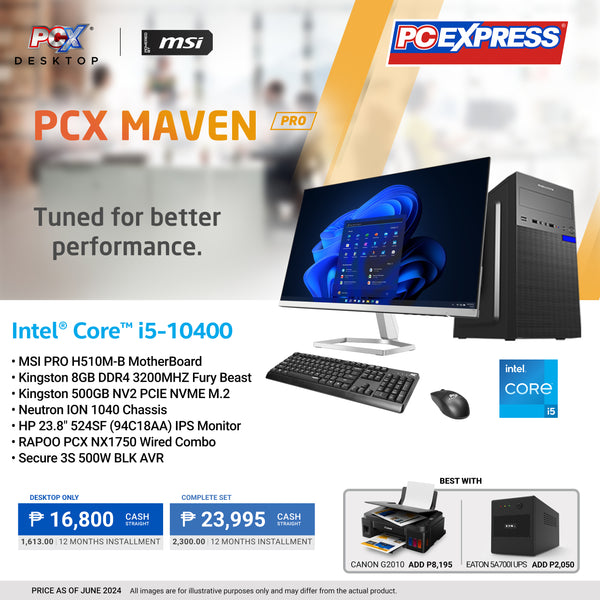 PCX LFH MAVEN (PRO) Intel® Core™ i5 Desktop Package