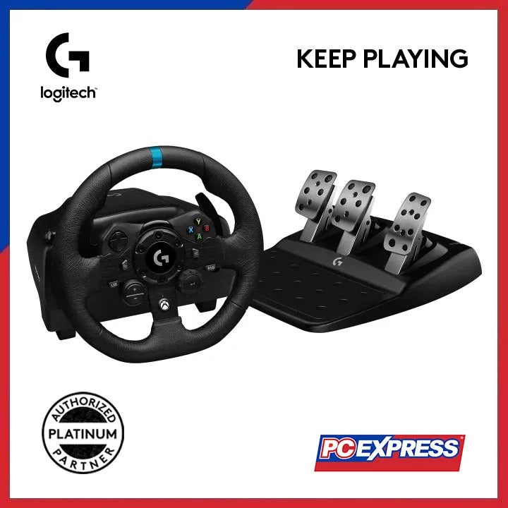 LOGITECH G923 STEERING WHEEL Gaming Controller (Black) - PC Express