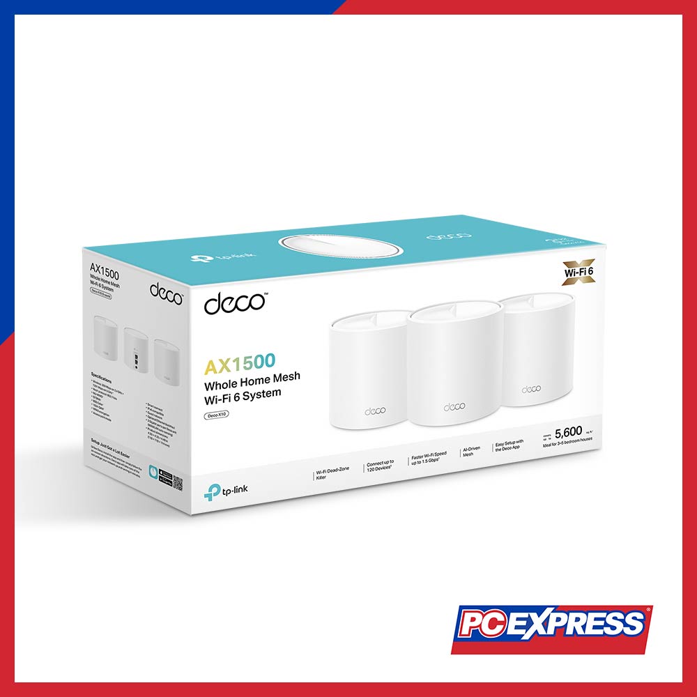 TP-Link DECO X10(3-PACK) AX1500 Mesh Wi-Fi 6 System - PC Express