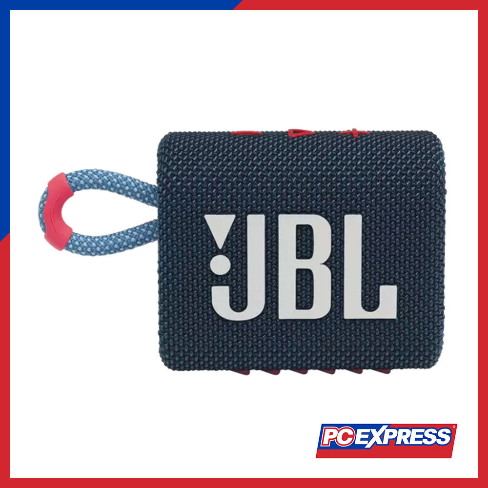 JBL GO 3 Portable Waterproof Bluetooth Speaker (Blue Pink) - PC Express