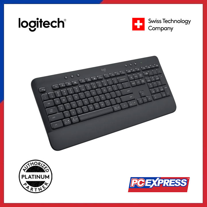 LOGITECH K650 SIGNATURE Multi-Device Wireless Keyboard (Graphite) - PC Express