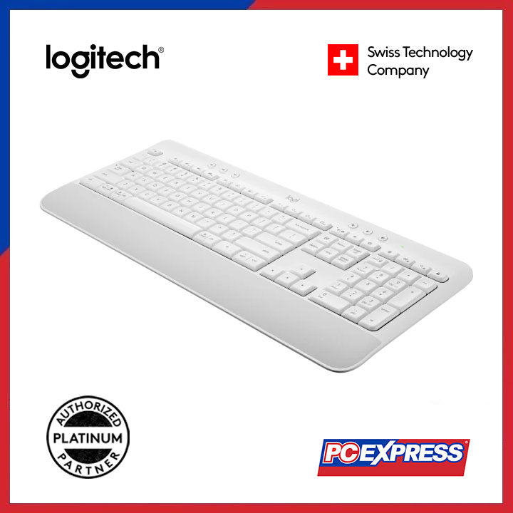 LOGITECH K650 SIGNATURE Multi-Device Wireless Keyboard (Off White) - PC Express