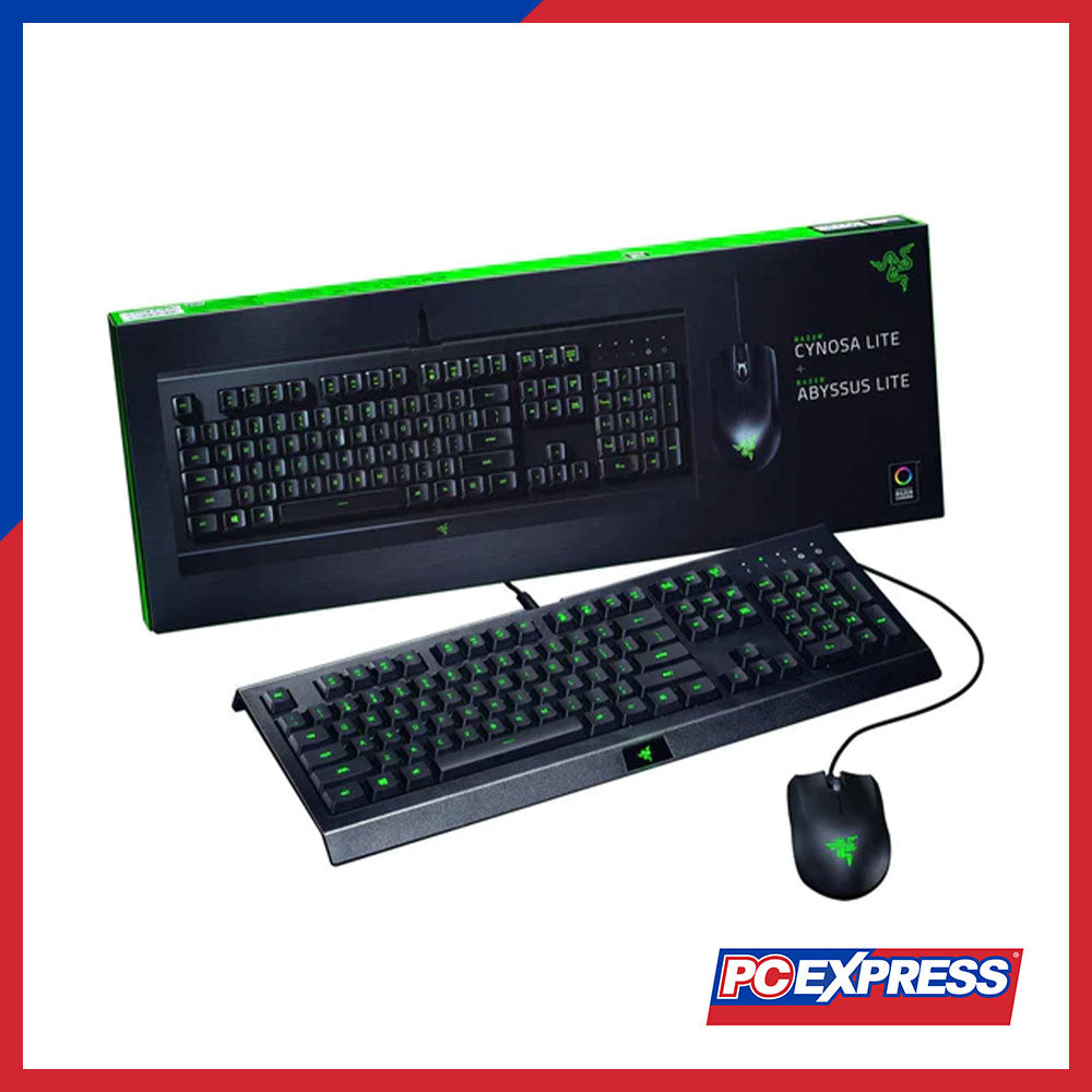 RAZER CYNOSA LITE GAMING BUNDLE Wired Keyboard and Mouse Combo - PC Express