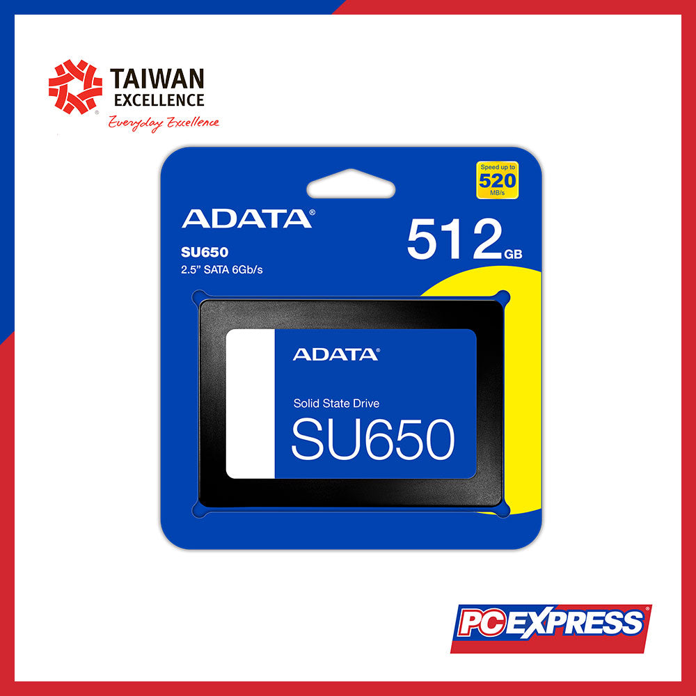 ADATA 512GB SU650 (ASU650SS-512GT-R) Solid State Drive – PC