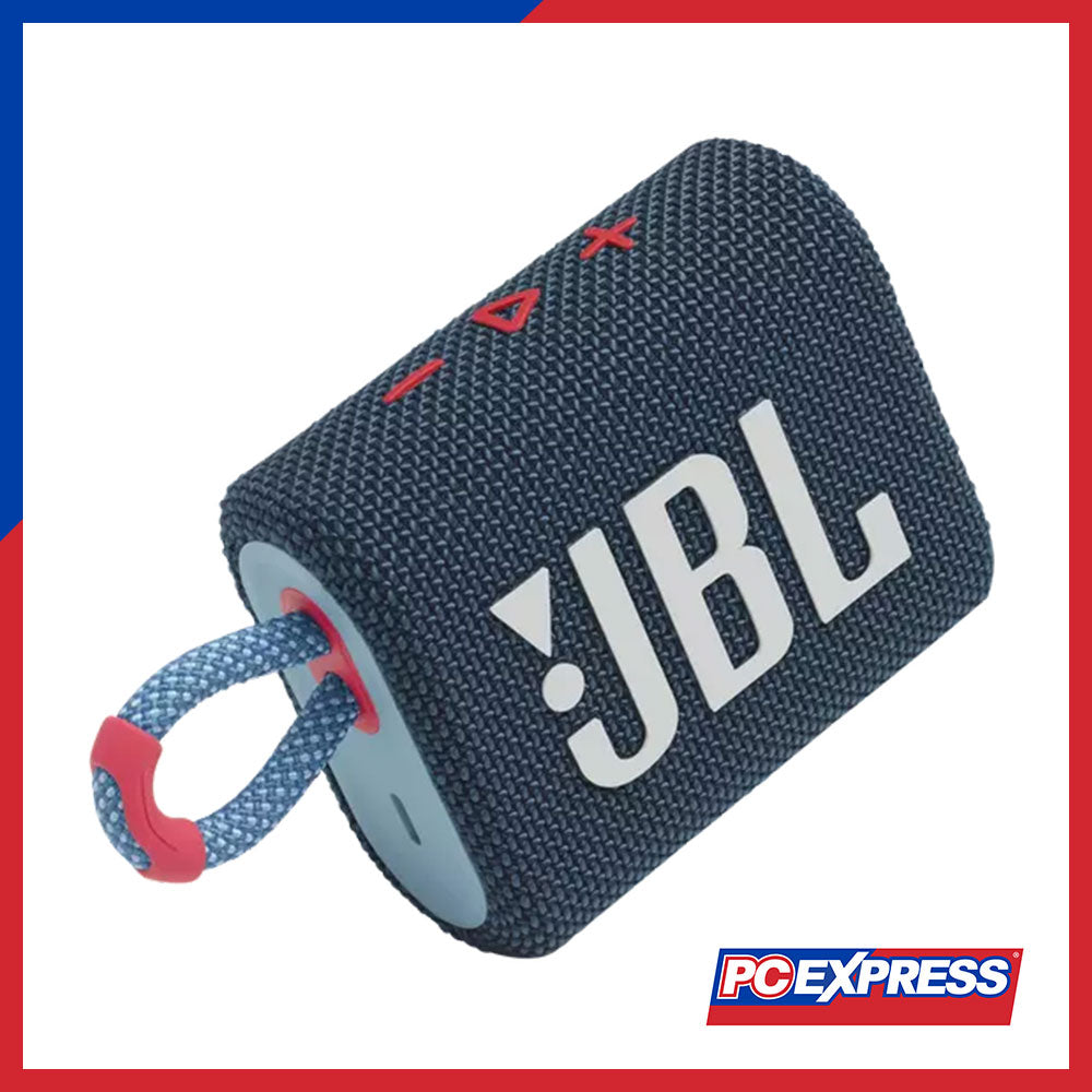 JBL GO 3 Portable Waterproof Bluetooth Speaker (Blue Pink) - PC Express