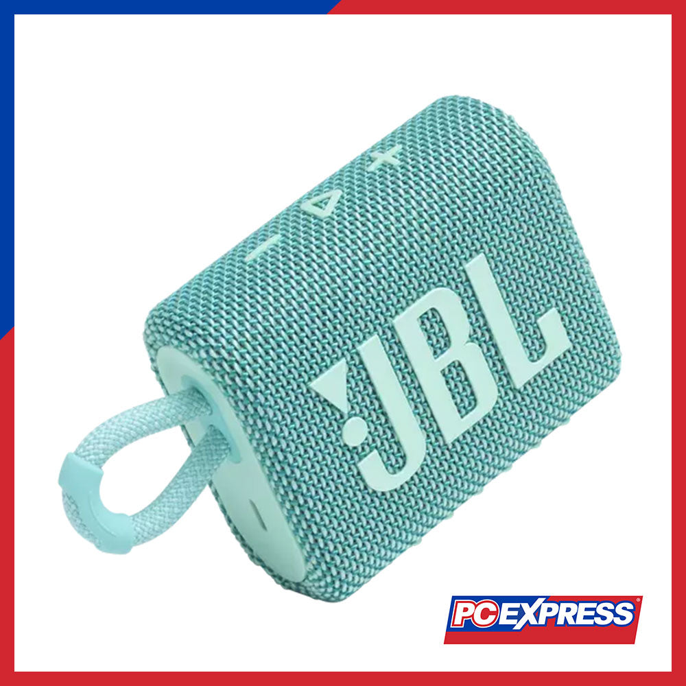 JBL GO 3 Portable Waterproof Bluetooth Speaker (Teal) - PC Express