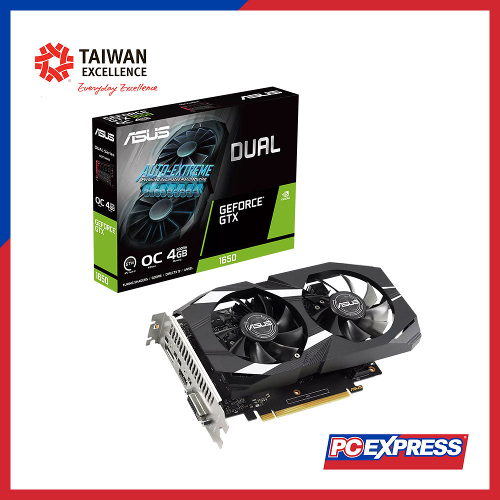ASUS GeForce® GTX 1650 DUAL OC V2 4GB GDDR6 128-bit Graphics Card