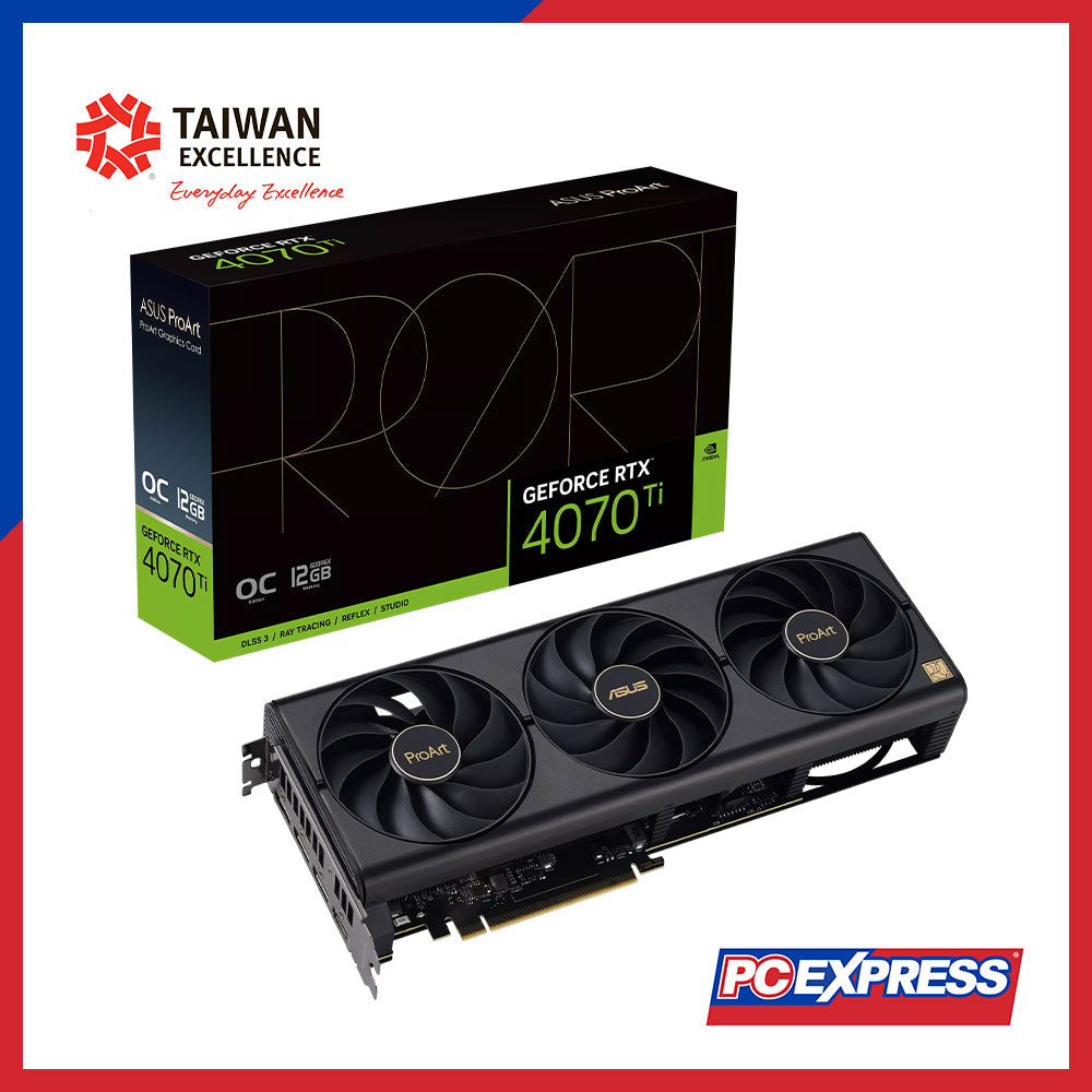 ASUS ProArt GeForce RTX™ 4070 Ti OC 12GB GDDR6X Graphics Card - PC Express