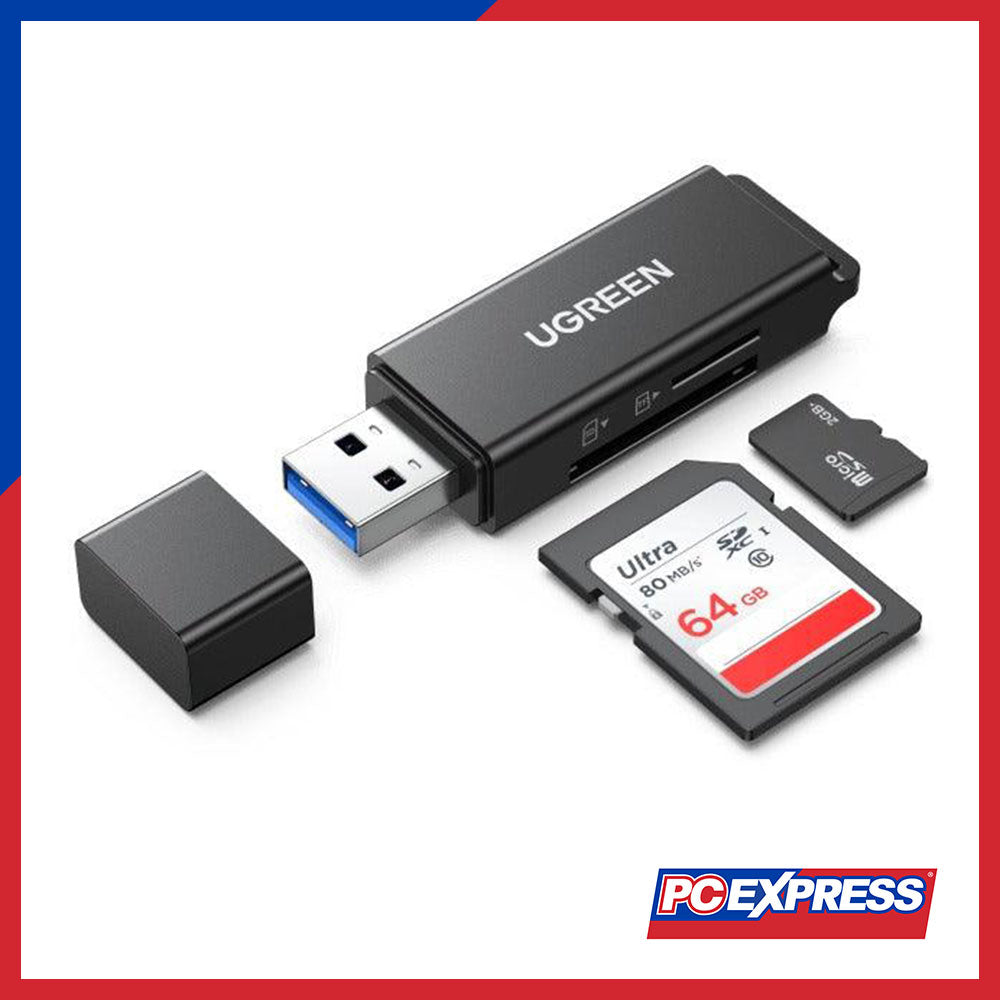 UGREEN (CM104/40752) USB 3.0 Card Reader For TF/SD (Black) – PC Express
