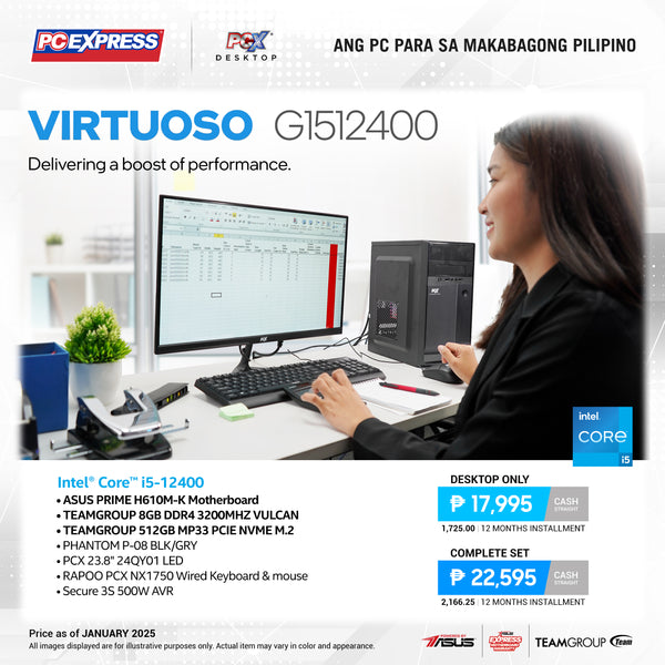 PCX LFH VIRTOUSO (GI512400) Intel® Core™ i5 Desktop - Powered By ASUS