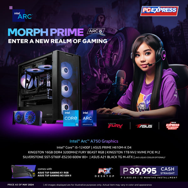 PCX GFH Morph Prime (ARC i5) Intel® Core™  i5 Gaming Desktop - Powered by ASUS