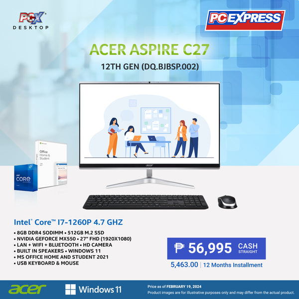 ACER Aspire C27 Intel Core i7 All-in-One Desktop Package (DQ.BJBSP.002)