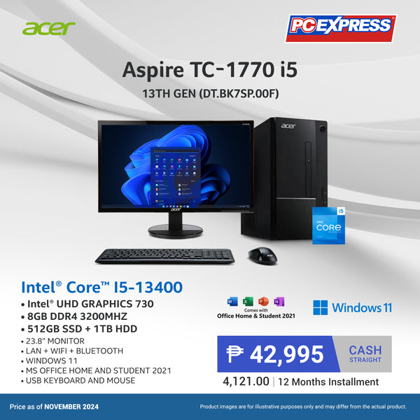 Acer Aspire TC-1770 (DT.BK7SP.00F) Intel® Core™  i5 Desktop Package