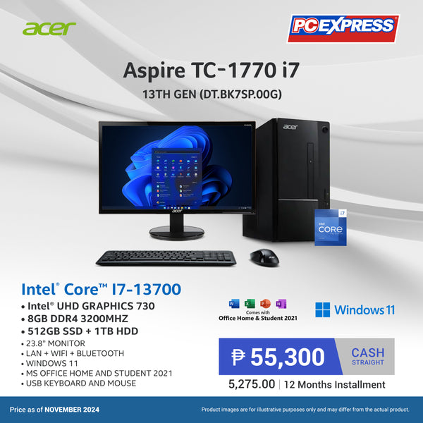 Acer Aspire TC-1770 (DT.BK7SP.00G) Intel® Core™ i7 Desktop Package