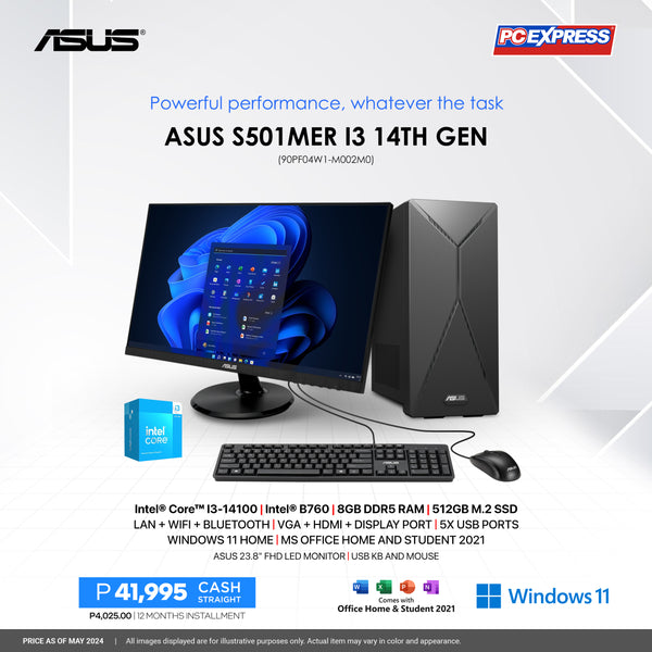 ASUS S501MER-314100002WS (90PF04W1-M002M0) Intel® Core™ i3 Desktop