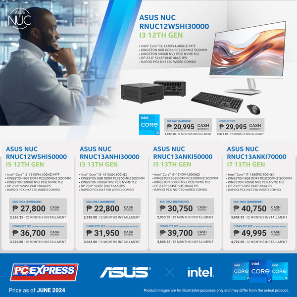 ASUS NUC (RNUC13ANHI30000) Intel® Core™ i3 Mini Desktop