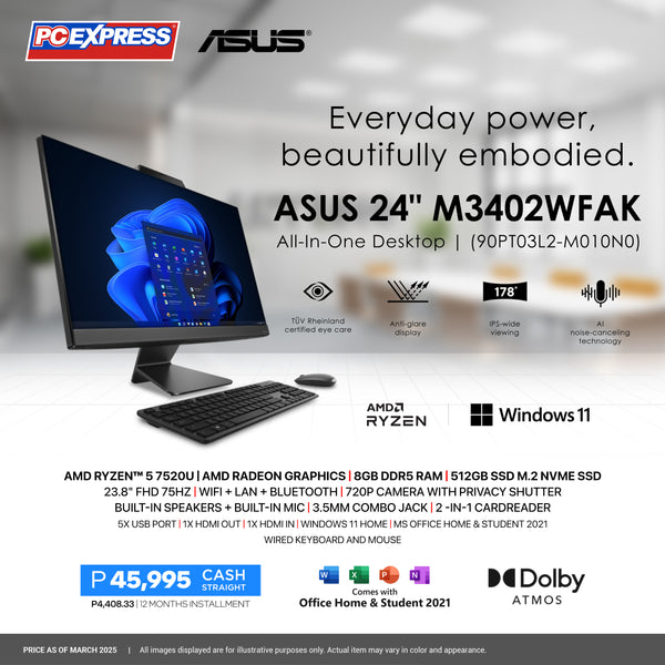ASUS M3402WFAK-BPC036WSM (90PT03L2-M010N0) All-in-One Desktop