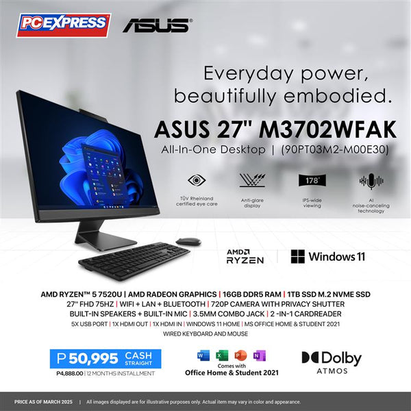 ASUS M3702WFAK-BPE018WSM (90PT03M2-M00E30) All-in-One Desktop