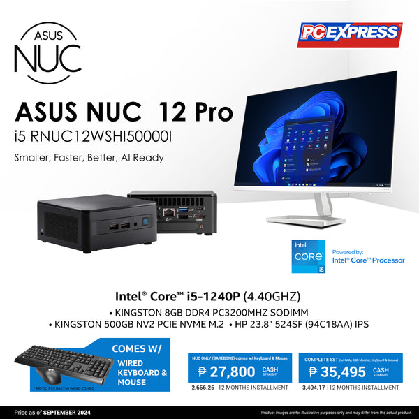 ASUS NUC 12 Pro (RNUC12WSHI50000I) Intel® Core™ i5 Mini Desktop