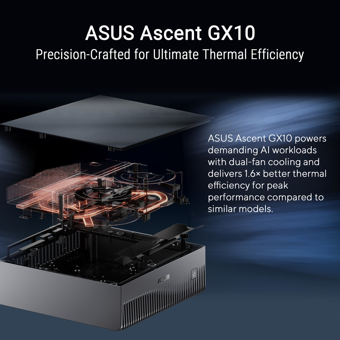 ASUS Ascent GX10 (1TB) Compact Desktop AI Supercomputer – PC Express