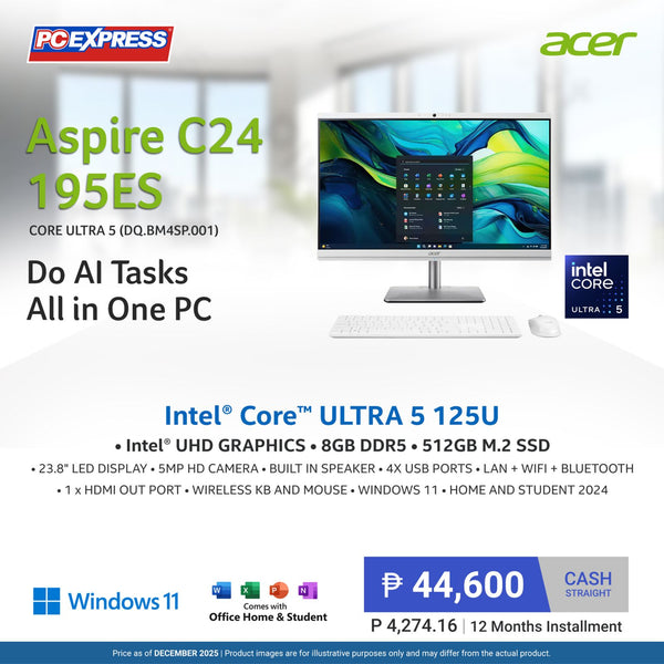 ACER Aspire C24 195ES (DQ.BM4SP.001) Intel® Core™ Ultra 5 Desktop Package