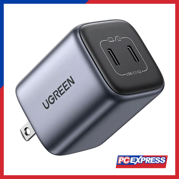 UGREEN (CD294/90572) Nexode 45w Dual USB-C PD3.0 GAN Fast Charger (Space Grey)