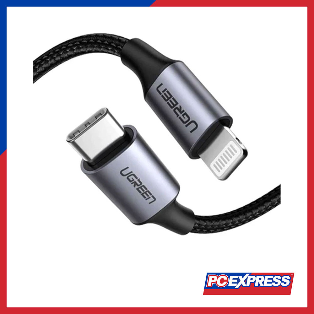 UGREEN (US304/60759) USB-C To Lightning Cable Aluminum Shell Braided 1 ...