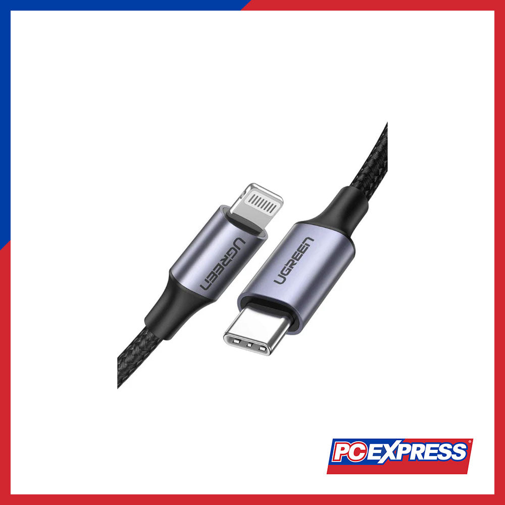 UGREEN (US304/60759) USB-C To Lightning Cable Aluminum Shell Braided 1 ...