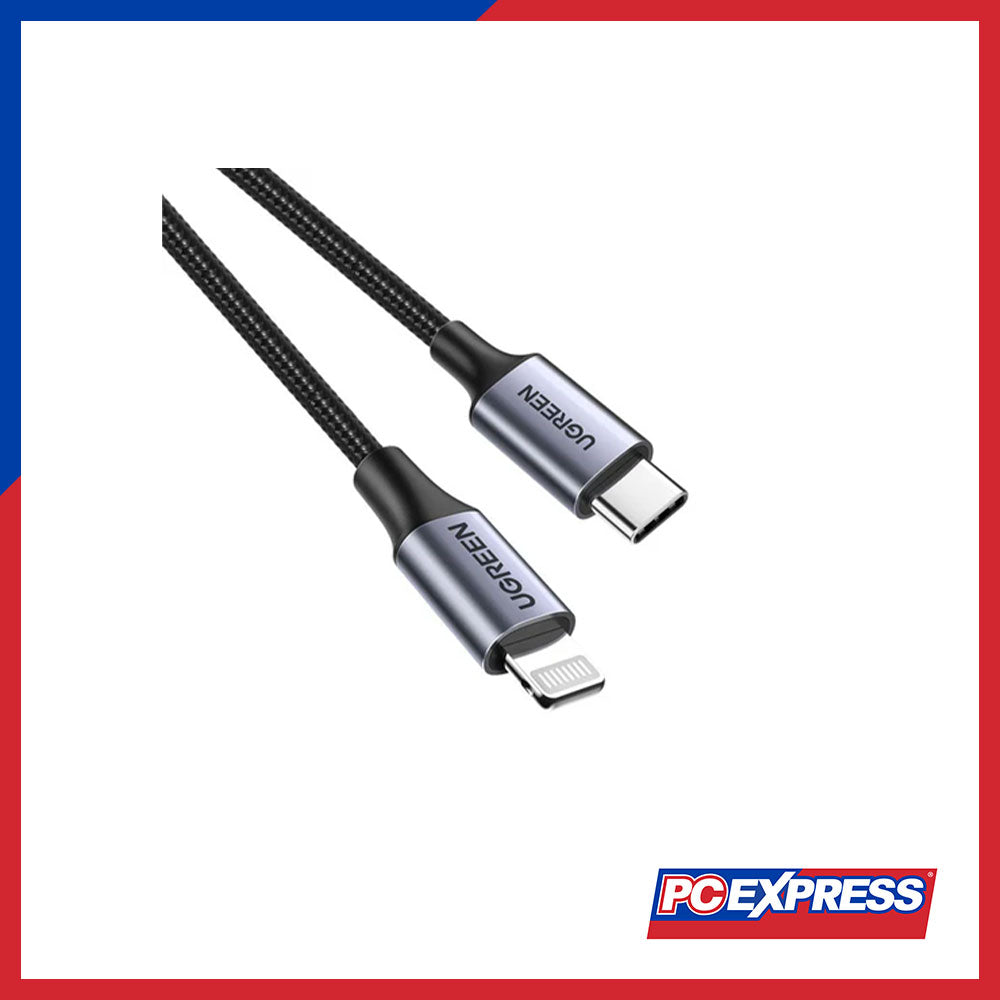 UGREEN (US304/60759) USB-C To Lightning Cable Aluminum Shell Braided 1 ...