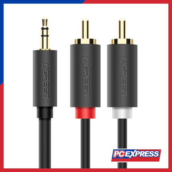 UGREEN AV102/10510 2M Male To RCA Male Adapter Cables - Gray