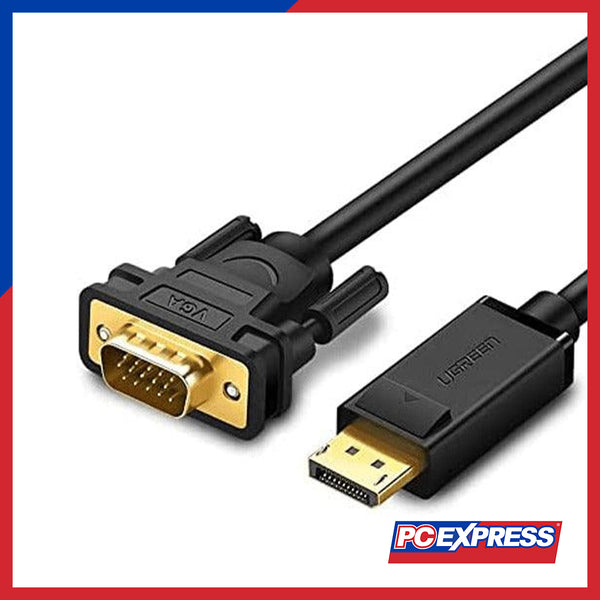 UGREEN DP105/10247 Male To VGA Male Cable 1.5M - Black