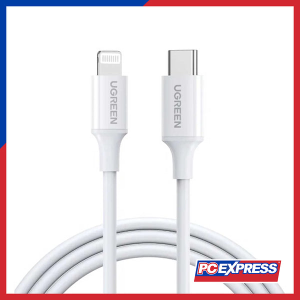 UGREEN US171/10493 Lightning To Type-C 2.0 Male Cable 1M - White