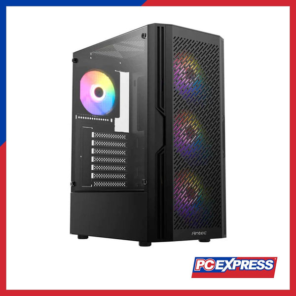 ANTEC AX20 Elite Black RGB Tempered Glass Mid Tower Gaming Chassis (With Free Gaming Antec Mouse Pad)