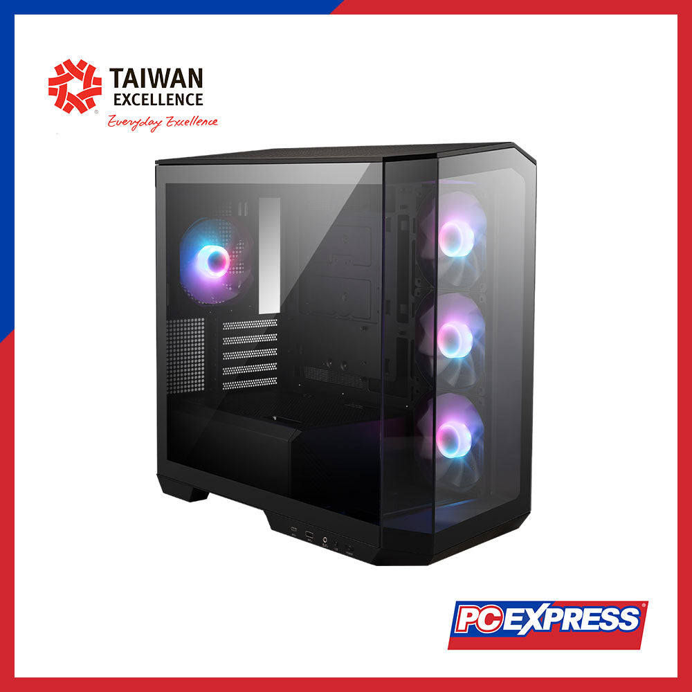 MSI MAG PANO M100R PZ Tempered Glass ARGB Gaming Case - Black – PC Express