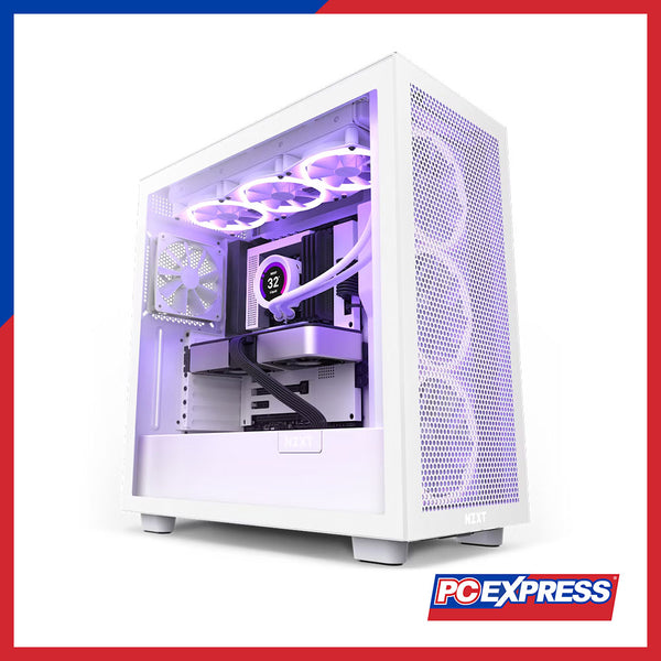 NZXT H7 FLOW Mid-Tower Airflow Case (White)