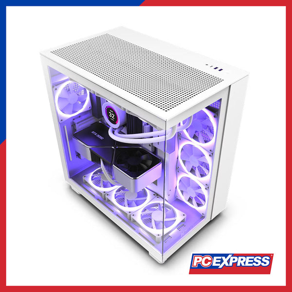 NZXT H9 Flow Dual-Chamber Mid-Tower Airflow Case (White)