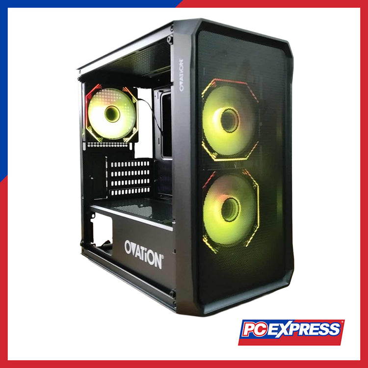 Hypergate Pro OVATION Hypergate Mesh 3.1 RGB Micro-ATX Gaming PC Case - Black – PC ...