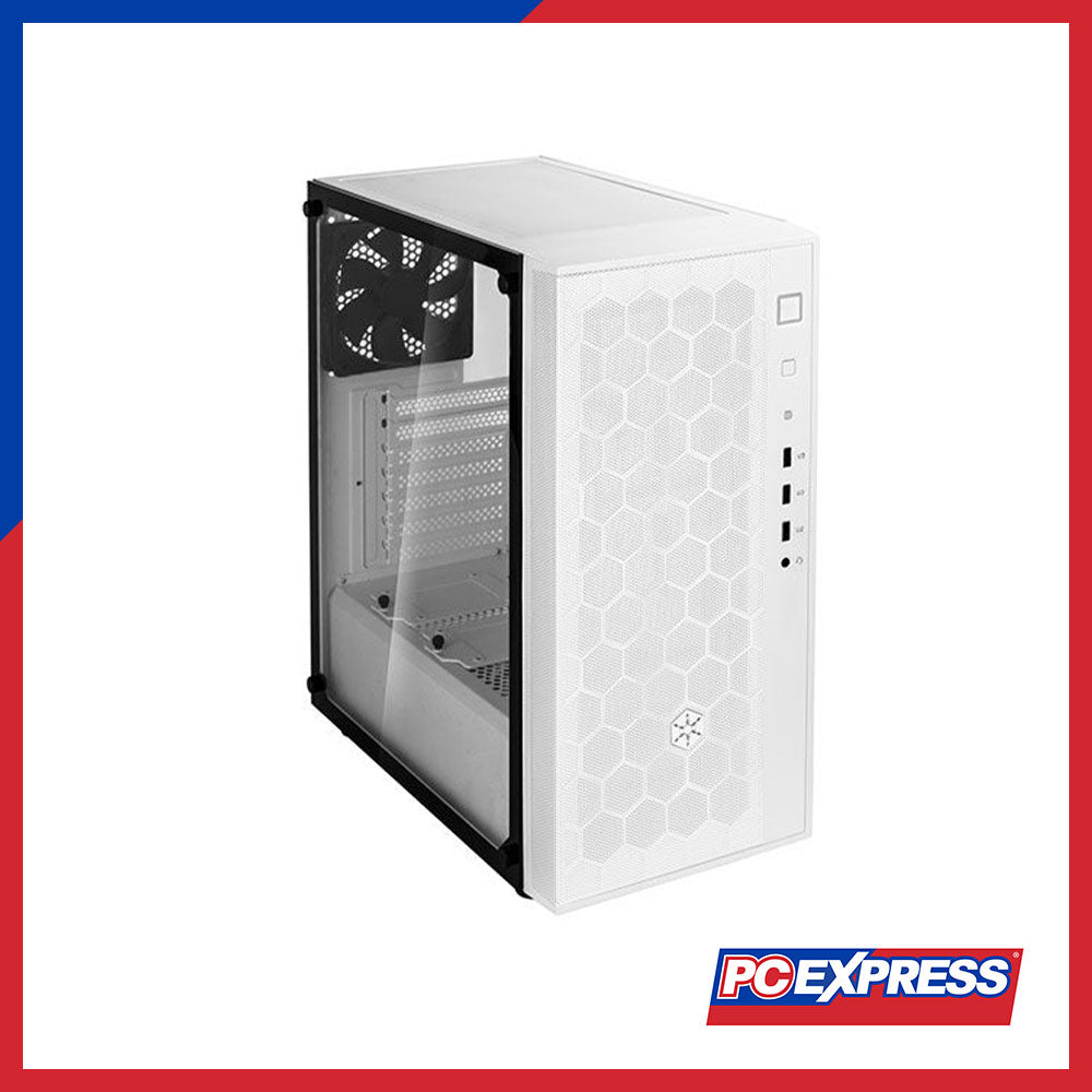 SILVERSTONE FARA R1 Mid Tower ATX Chassis Tempered Glass (White) - PC Express