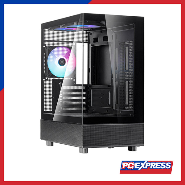 SILVERSTONE Lucid 04 Tempered Glass ARGB PC Case - Black