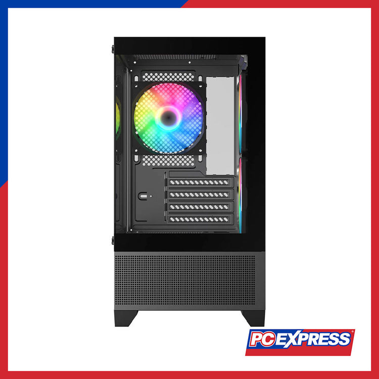 TRENDSONIC ERIS Tempered Glass RGB Micro-ATX Gaming Case – PC Express
