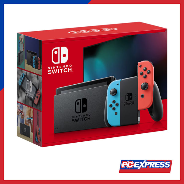 NINTENDO Switch™ V2 Neon Blue/RED+Pikmin 4