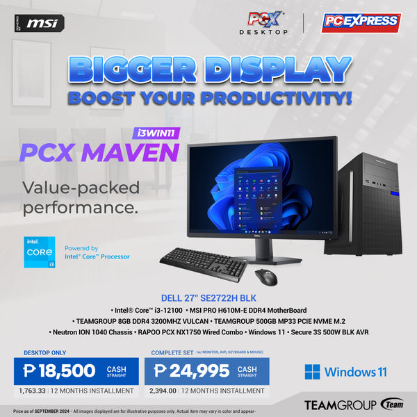 PCX LFH MAVEN (i3WIN11) Intel Core i3 Desktop