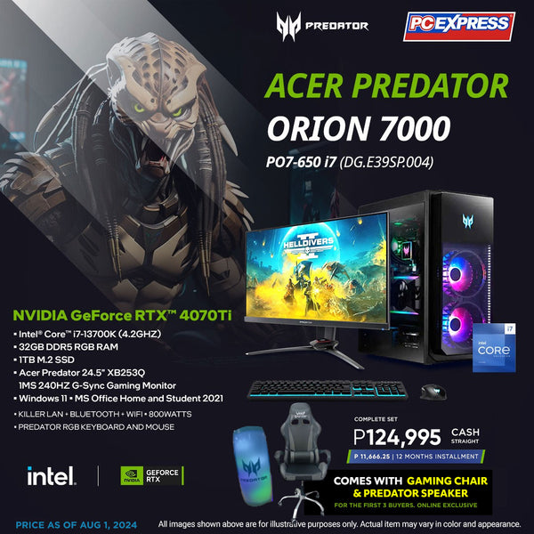 ACER PREDATOR ORION 7000 PO7-650 Intel® Core™ i7 Gaming Desktop