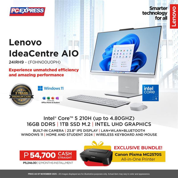 LENOVO IdeaCentre All-in-One 24IRH9 - (F0HN00U0PH) Desktop
