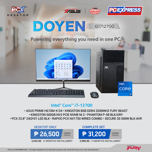 PCX LFH DOYEN (G1712700) Intel® Core™ i7 Desktop Package - Powered By ASUS