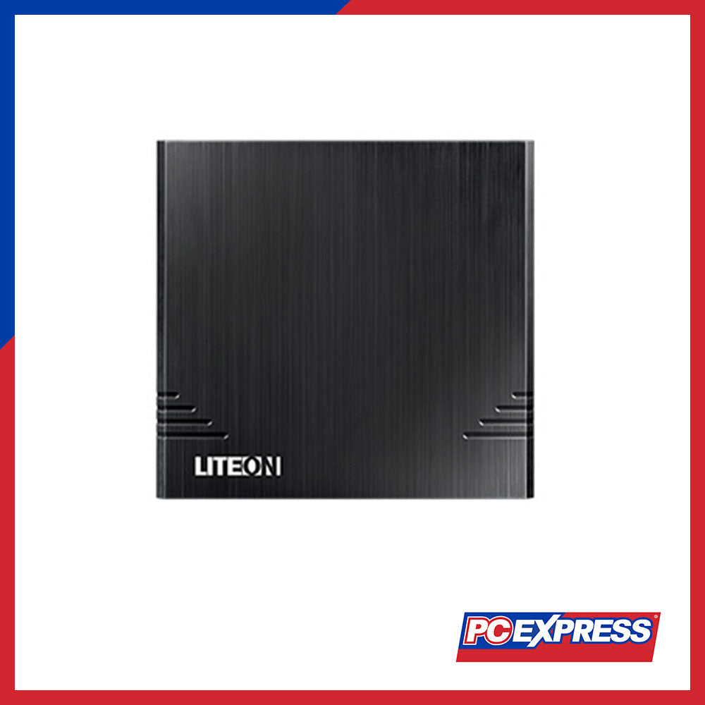 LITEON External Ultra SLENDER/LIGHT DVDRW (EBAU-108) (Black) - PC Express