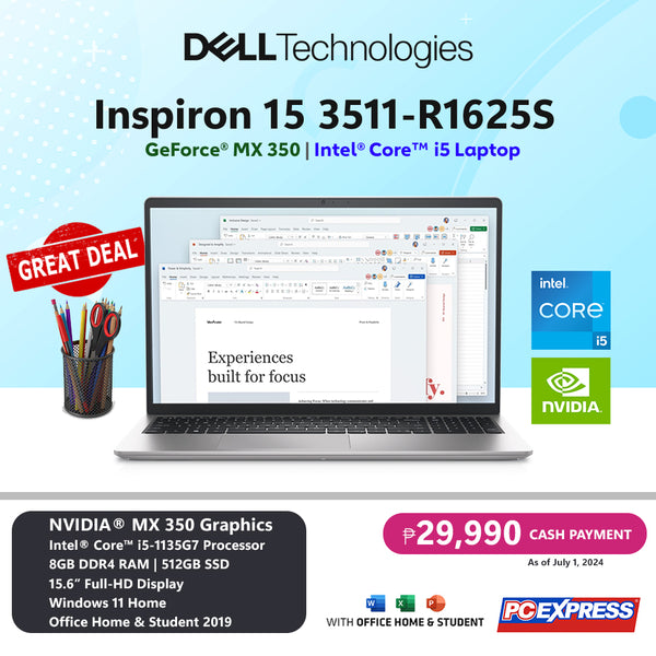 DELL Inspiron 15 3511-R1625S GeForce® MX 350 Intel® Core™  i5 Laptop