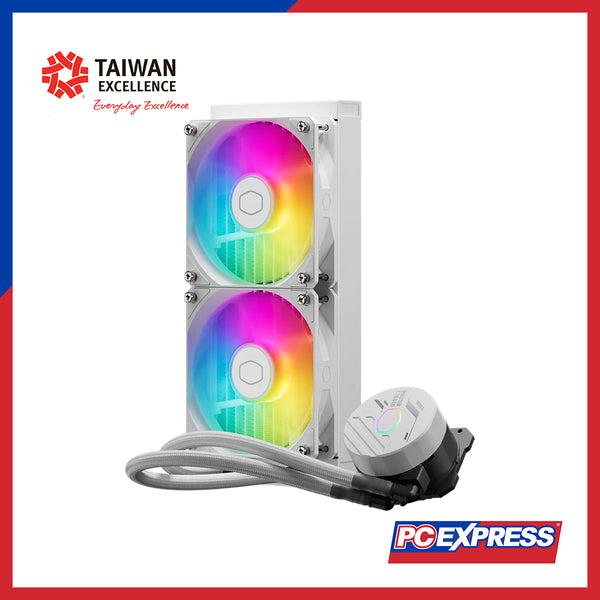 COOLER MASTER MasterLiquid 240L Core ARGB Fan - White