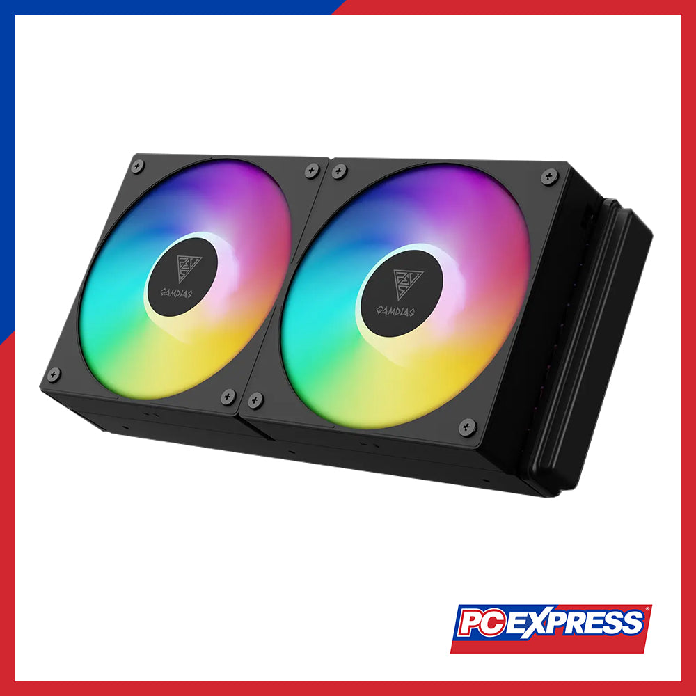 GAMDIAS Aura GL240 V2 Performance RGB Liquid Cooler Fan - Black – PC ...