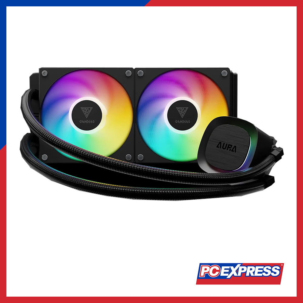 GAMDIAS Aura GL240 V2 Performance RGB Liquid Cooler Fan - Black – PC ...